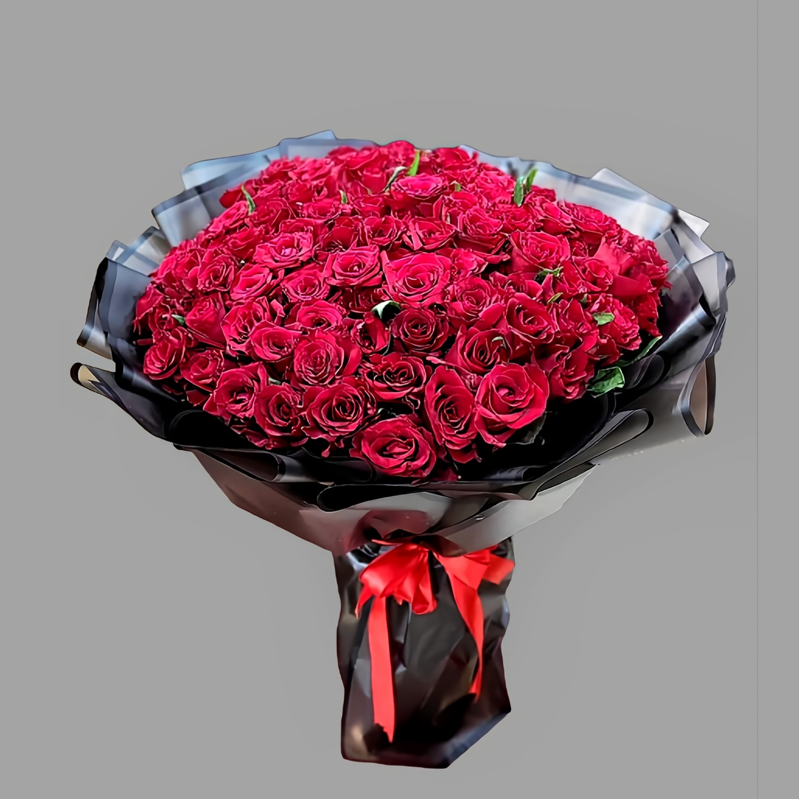 100 Red Rose Hand Bouquet